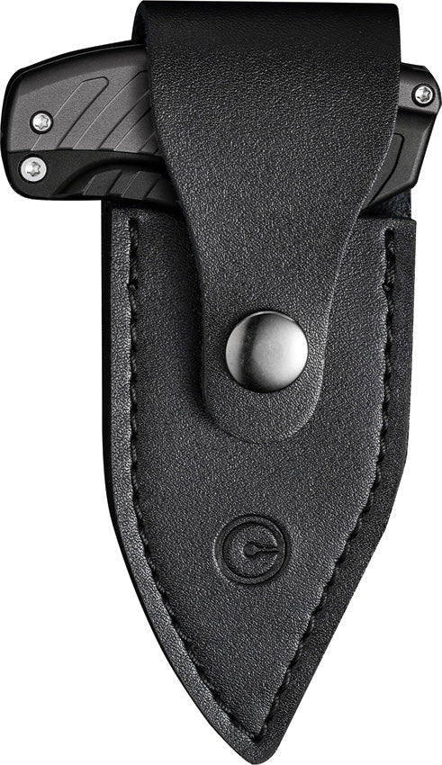 Civivi Typhoeus Black, Gray Aluminum (3" Stonewashed 14C28N) Folding Knife [C21036-3] - product view 5