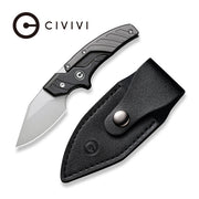 Civivi Typhoeus Black, Gray Aluminum (3" Stonewashed 14C28N) Folding Knife [C21036-3] - product view 7