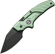 Civivi Typhoeus Green Aluminum (3" Black Stonewashed 14C28N) Folding Knife [C21036-4] - product view 1