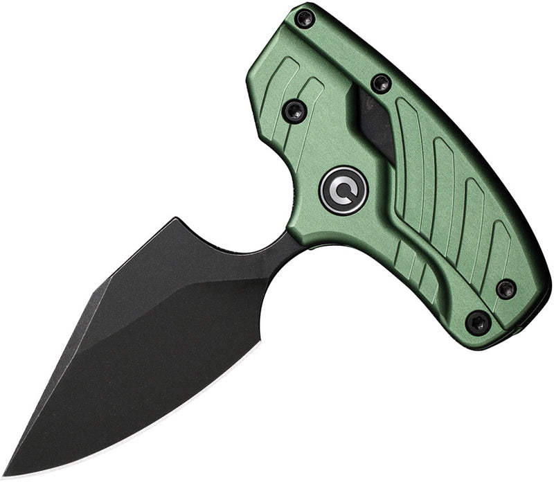 Civivi Typhoeus Green Aluminum (3" Black Stonewashed 14C28N) Folding Knife [C21036-4] - product view 2