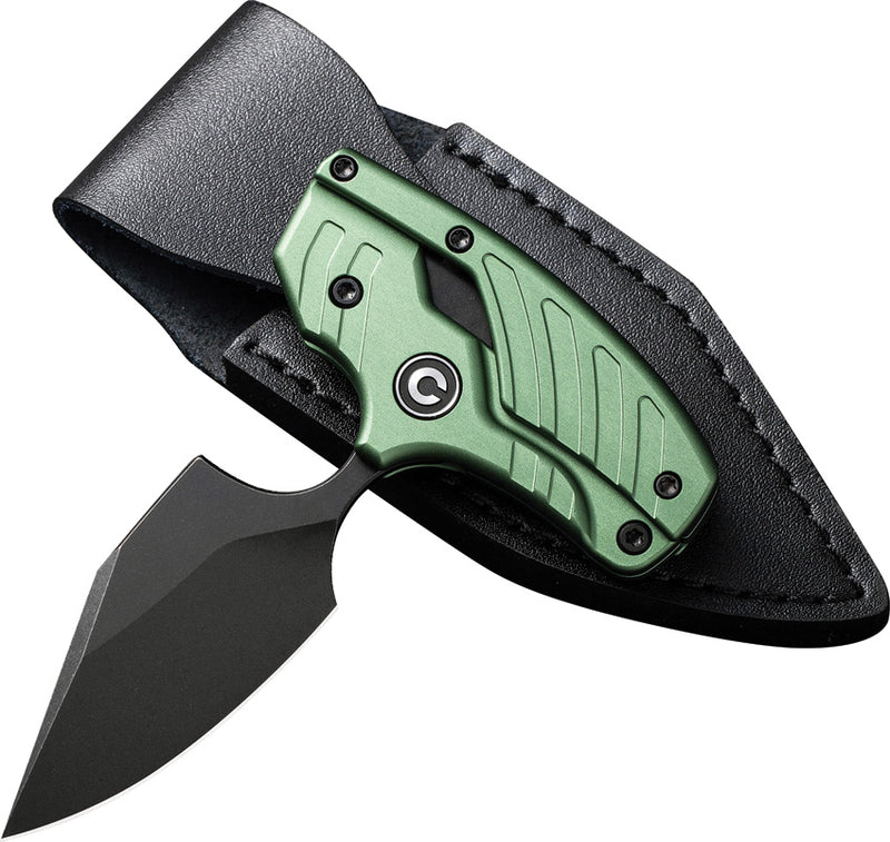 Civivi Typhoeus Green Aluminum (3" Black Stonewashed 14C28N) Folding Knife [C21036-4] - product view 4