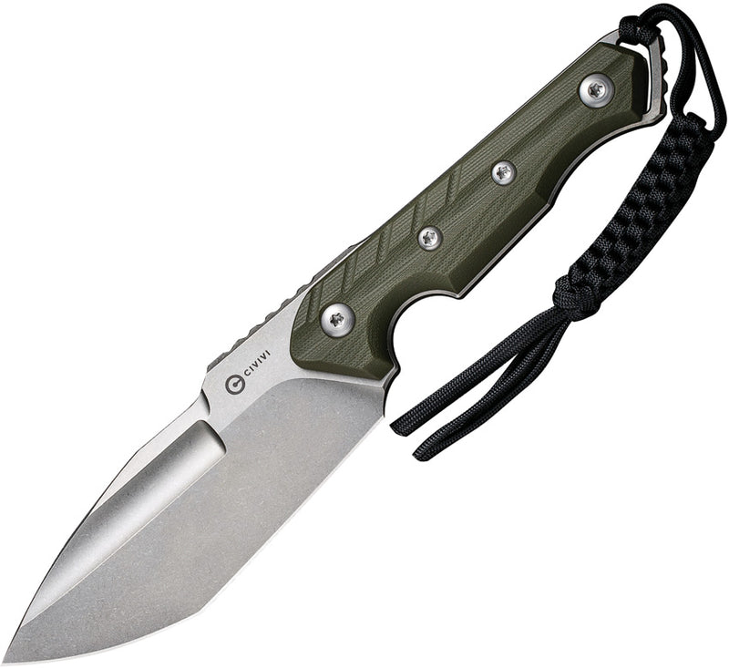 Civivi Maxwell OD Green G10 (4.74" Stonewashed D2) Fixed Blade Knife [ C21040-2] - product view 1