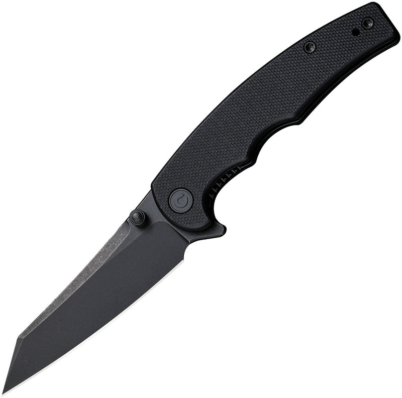 Civivi P87 Folder Black G10 (2.9" Black Stonewashed Nitro-V) Folding Knife [ C21043-1] - product view 1