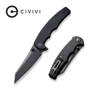 Civivi P87 Folder Black G10 (2.9" Black Stonewashed Nitro-V) Folding Knife [ C21043-1] - product view 6