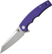 Civivi P87 Folder Purple G10 (2.9" Silver Bead Blasted Nitro-V) Folding Knife [ C21043-2] - product view 1