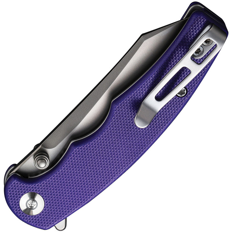 Civivi P87 Folder Purple G10 (2.9" Silver Bead Blasted Nitro-V) Folding Knife [ C21043-2] - product view 2