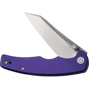 Civivi P87 Folder Purple G10 (2.9" Silver Bead Blasted Nitro-V) Folding Knife [ C21043-2] - product view 4