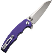 Civivi P87 Folder Purple G10 (2.9" Silver Bead Blasted Nitro-V) Folding Knife [ C21043-2] - product view 5