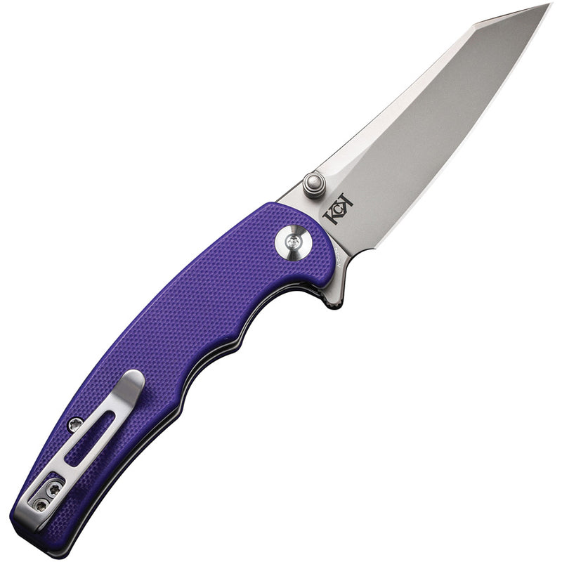 Civivi P87 Folder Purple G10 (2.9" Silver Bead Blasted Nitro-V) Folding Knife [ C21043-2] - product view 5