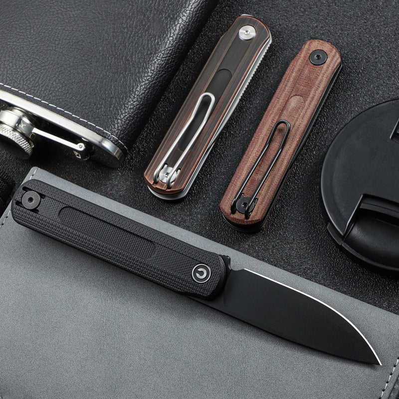 Civivi Foldis Black G10 (2.67" Black Stonewashed Nitro-V) Folding Knife [C21044-3] - product view 7