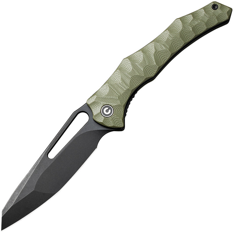 Civivi Spiny Dogfish OD Green G10 (3.47" Black Stonewashed 14C28N) Folding Knife [C22006-3] - product view 1