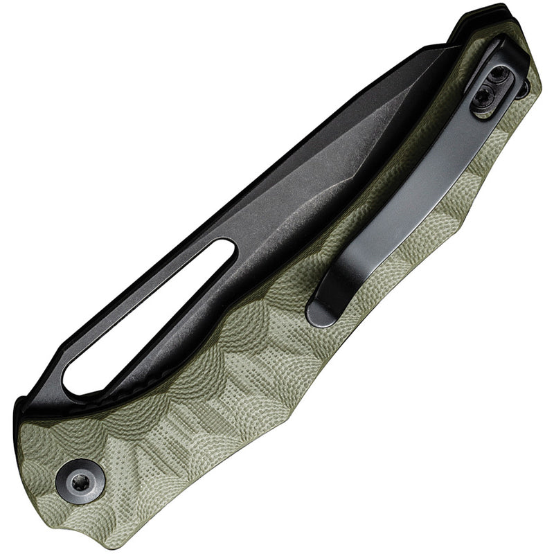 Civivi Spiny Dogfish OD Green G10 (3.47" Black Stonewashed 14C28N) Folding Knife [C22006-3] - product view 2