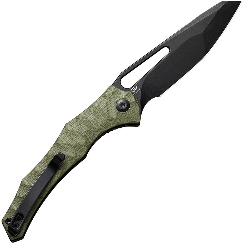 Civivi Spiny Dogfish OD Green G10 (3.47" Black Stonewashed 14C28N) Folding Knife [C22006-3] - product view 5