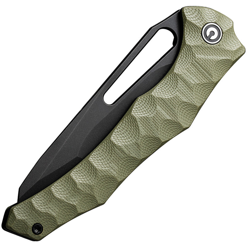Civivi Spiny Dogfish OD Green G10 (3.47" Black Stonewashed 14C28N) Folding Knife [C22006-3] - product view 6
