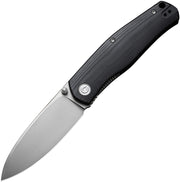 Civivi Sokoke Black G10 (3.35" Silver Bead Blasted 14C28N) Folding Knife [ C22007-1] - product view 1