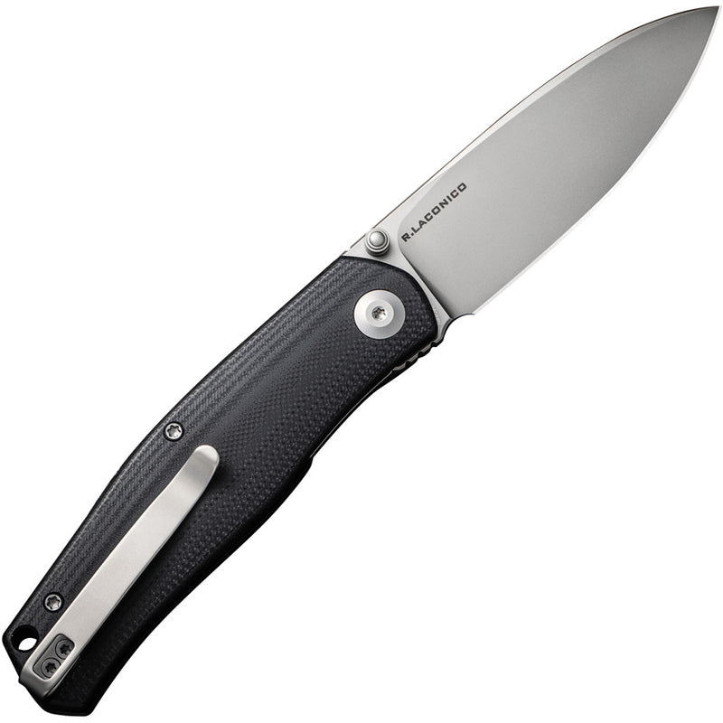 Civivi Sokoke Black G10 (3.35" Silver Bead Blasted 14C28N) Folding Knife [ C22007-1] - product view 4