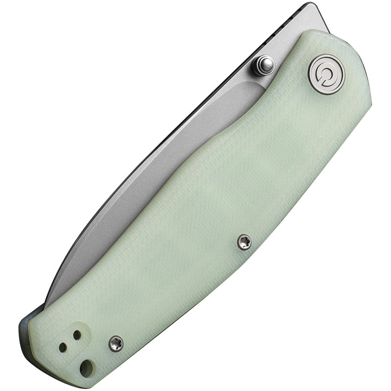 Civivi Sokoke Natural G10 (3.35" Silver Bead Blasted 14C28N) Folding Knife [C22007-5] - product view 6