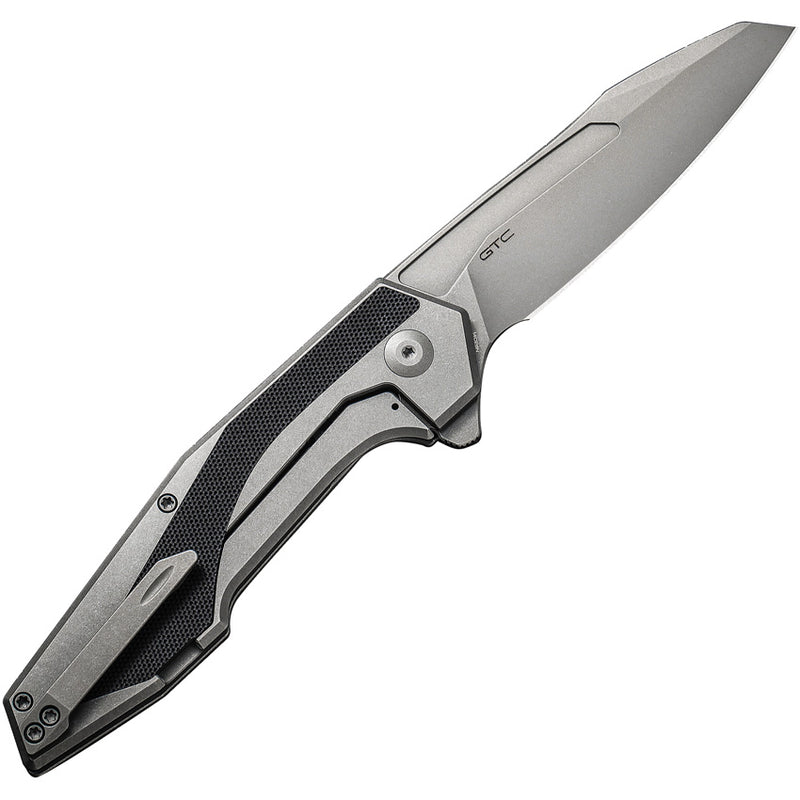 Civivi Hypersonic Gray, Black Steel With G10 Inlay (3.7" Gray Stonewashed 14C28N) Folding Knife [C22011-2] - product view 2