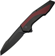 Civivi Hypersonic Black, Burgundy Steel With G10 Inlay (3.7" Black Stonewashed 14C28N) Folding Knife [C22011-3] - product view 1
