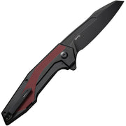Civivi Hypersonic Black, Burgundy Steel With G10 Inlay (3.7" Black Stonewashed 14C28N) Folding Knife [C22011-3] - product view 2