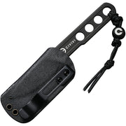 Civivi Circulus Black Stainless (2.00" 10Cr15CoMoV) Fixed Blade Knife [ C22012-1] - product view 3
