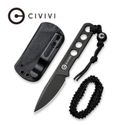 Civivi Circulus Black Stainless (2.00" 10Cr15CoMoV) Fixed Blade Knife [ C22012-1] - product view 6