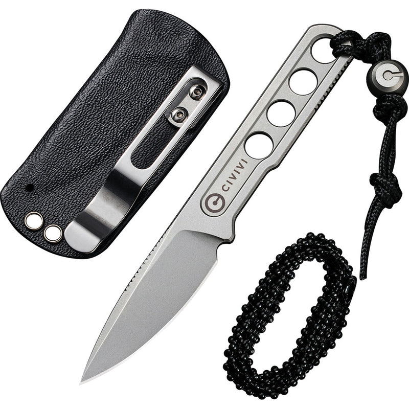 Civivi Circulus Stainless (2.00" 10Cr15CoMoV) Fixed Blade Knife [ C22012-2] - product view 4