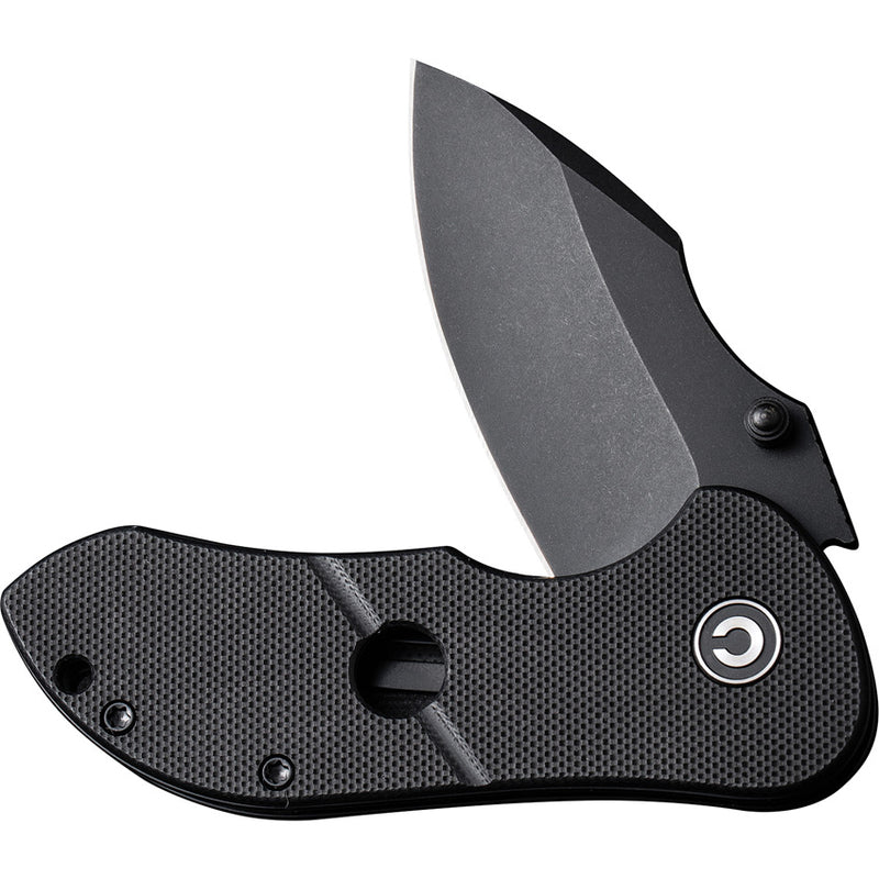 Civivi Gordo Black G10 (2.51" Black D2) Folding Knife [C22018C-1] - product view 5