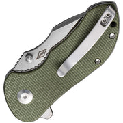 Civivi Gordo Olive Canvas Micarta (2.51" Satin Finished D2) Folding Knife [C22018C-2] - product view 2