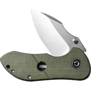 Civivi Gordo Olive Canvas Micarta (2.51" Satin Finished D2) Folding Knife [C22018C-2] - product view 5