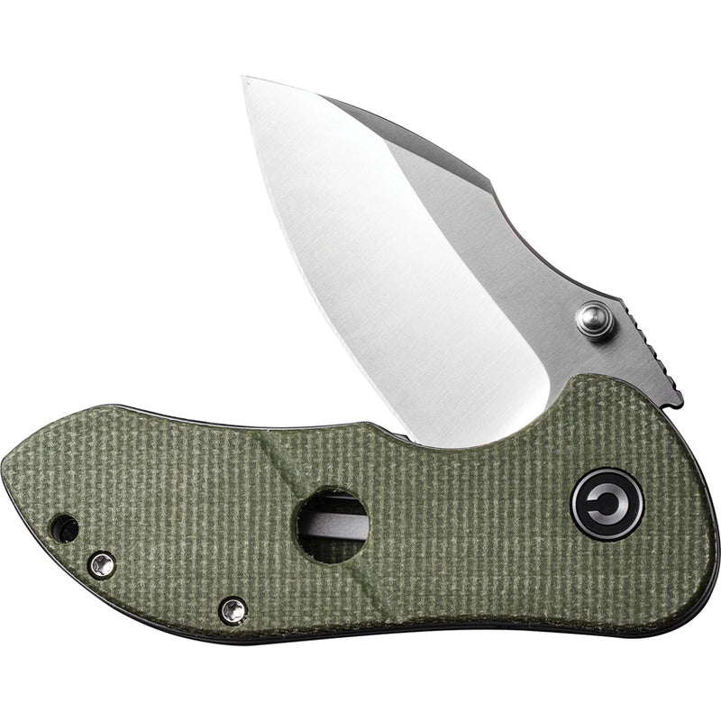 Civivi Gordo Olive Canvas Micarta (2.51" Satin Finished D2) Folding Knife [C22018C-2] - product view 5