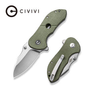 Civivi Gordo Olive Canvas Micarta (2.51" Satin Finished D2) Folding Knife [C22018C-2] - product view 6