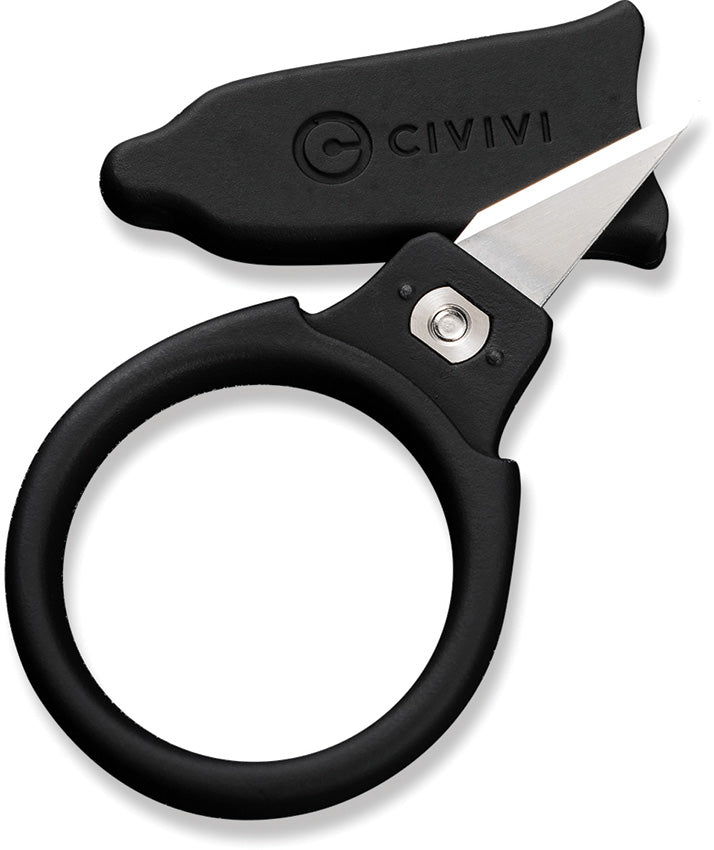 Civivi Quick Snip Black ABS With Rubber Coating (0.68" 6Cr13) Fixed Blade Knife [ C22022A-1] - product view 3