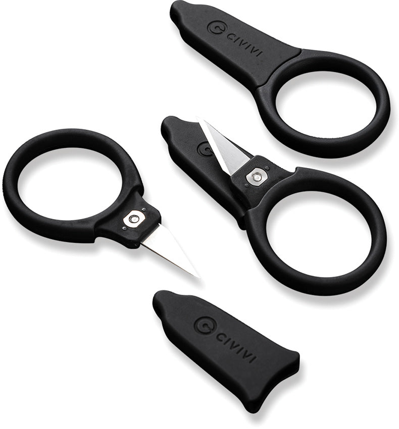Civivi Quick Snip Black ABS With Rubber Coating (0.68" 6Cr13) Fixed Blade Knife [C22022A-2] - product view 2