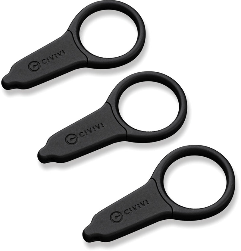 Civivi Quick Snip Black ABS With Rubber Coating (0.68" 6Cr13) Fixed Blade Knife [C22022A-2] - product view 6