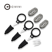 Civivi Quick Snip Black ABS With Rubber Coating (0.68" 6Cr13) Fixed Blade Knife [C22022A-2] - product view 7