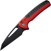 Civivi Sentinel Strike Red Aluminum (3.7" Black K110) Folding Knife [ C22025B-1] - product view 1