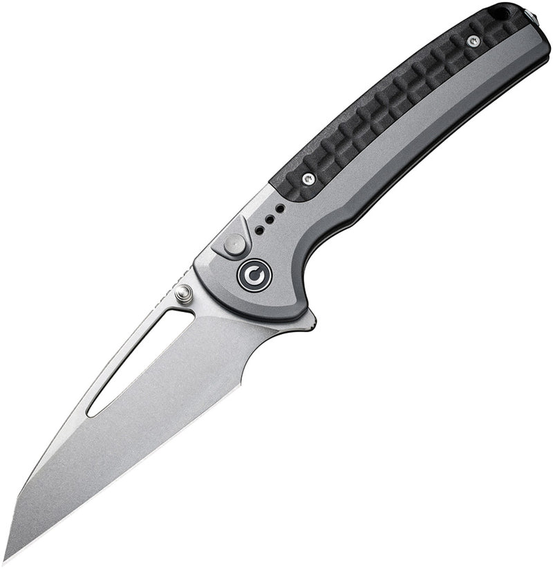 Civivi Sentinel Strike Gray Aluminum (3.7" Stonewashed K110) Folding Knife [ C22025B-2] - product view 1