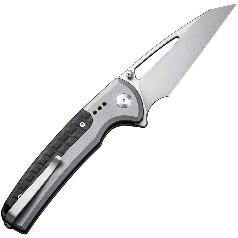 Civivi Sentinel Strike Gray Aluminum (3.7" Stonewashed K110) Folding Knife [ C22025B-2] - product view 2