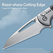 Civivi Sentinel Strike Gray Aluminum (3.7" Stonewashed K110) Folding Knife [ C22025B-2] - product view 6