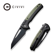 Civivi Sentinel Strike Black Aluminum (3.7" Black K110) Folding Knife [ C22025B-3] - product view 5