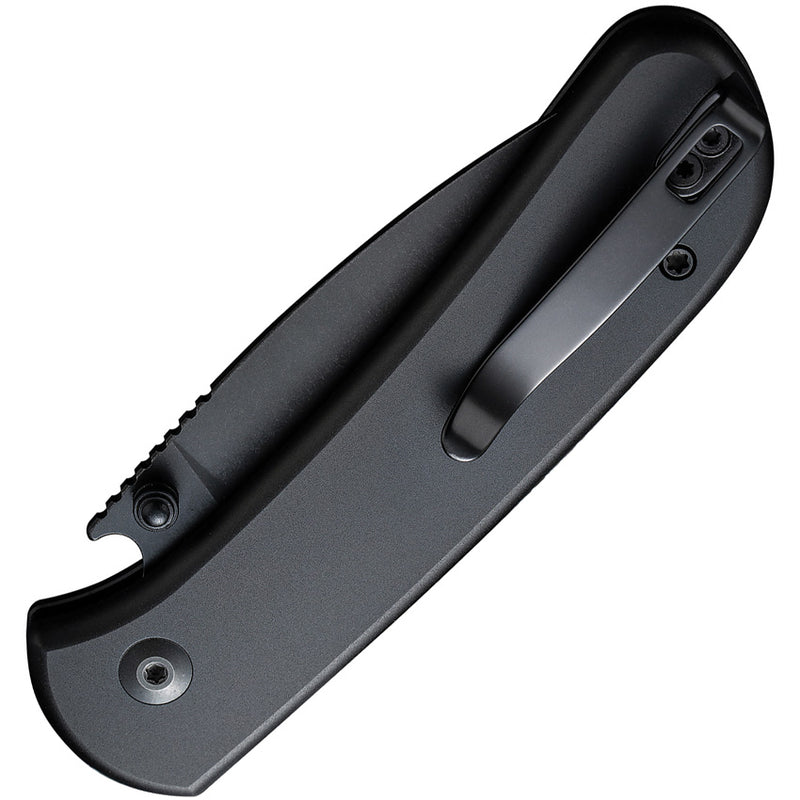 Civivi Qubit Black Aluminum (2.98" Black Stonewashed 14C28N) Folding Knife [C22030E-1] - product view 2