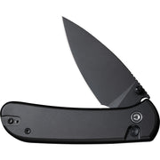 Civivi Qubit Black Aluminum (2.98" Black Stonewashed 14C28N) Folding Knife [C22030E-1] - product view 3