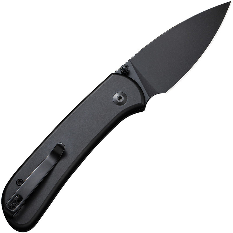 Civivi Qubit Black Aluminum (2.98" Black Stonewashed 14C28N) Folding Knife [C22030E-1] - product view 4