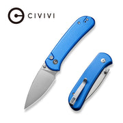 Civivi Qubit Bright Blue Aluminum (2.98" Satin Finished 14C28N) Folding Knife [C22030E-3] - product view 5