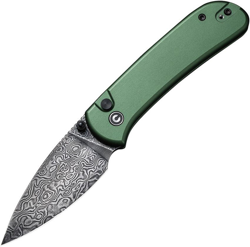 Civivi Qubit Button Lock Green Folding Knife [C22030E-DS1]