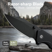 Civivi Vexillum Black G10 (3.81" Black Stonewashed Nitro-V) Folding Knife [C23003D-1] - product view 5