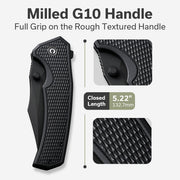 Civivi Vexillum Black G10 (3.81" Black Stonewashed Nitro-V) Folding Knife [C23003D-1] - product view 6