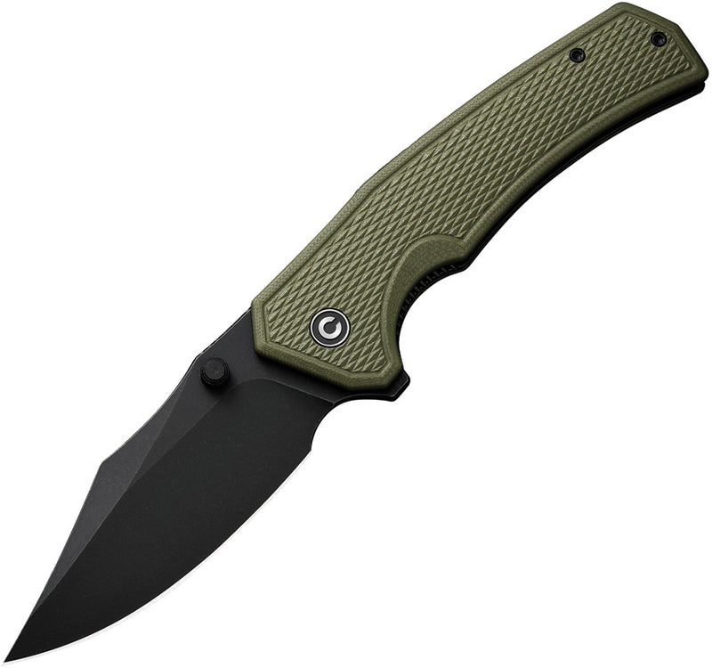 Civivi Vexillum OD Green G10 (3.81" Black Stonewashed Nitro-V) Folding Knife [C23003D-2] - product view 1