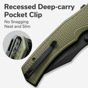 Civivi Vexillum OD Green G10 (3.81" Black Stonewashed Nitro-V) Folding Knife [C23003D-2] - product view 7